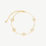 White Clover Anklet - EzaVision - Anklet - Gold Clover Anklet - EzaVision