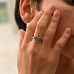 Silver Clover Ring - EzaVision - Ring - Silver Clover Ring