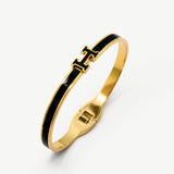 Black Thiny Acheron Bangle - EzaVision - Bracelets - Black Thiny Acheron Bangle - EzaVision