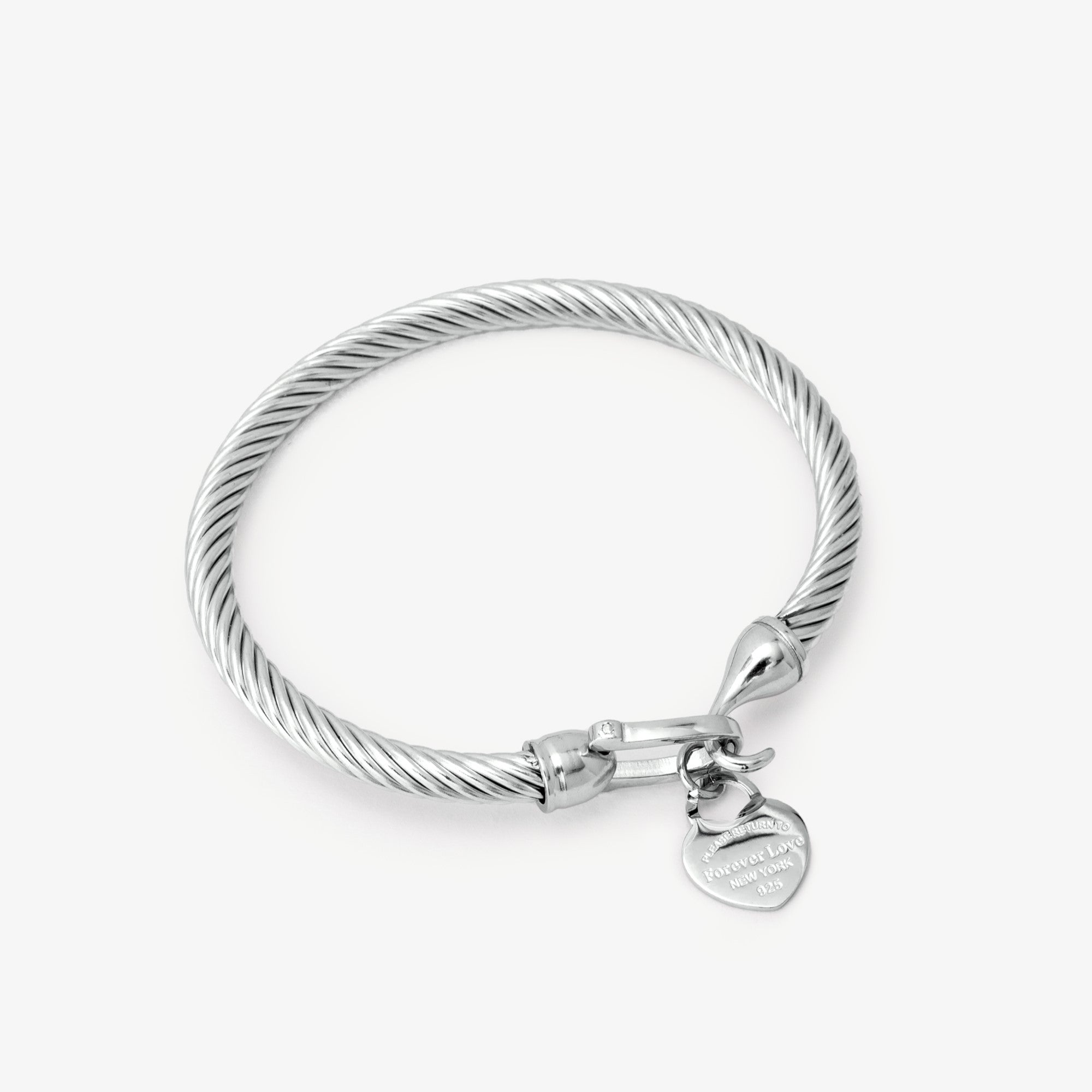 Silver Aphrodite Bangle - EzaVision - Bracelets - Silver Aphrodite Bangle - EzaVision