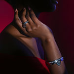 Silver Nemesis Bangle - EzaVision - Bracelets -