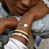 White Clover Bangle - EzaVision - Bracelets - White Clover Bangle - EzaVision