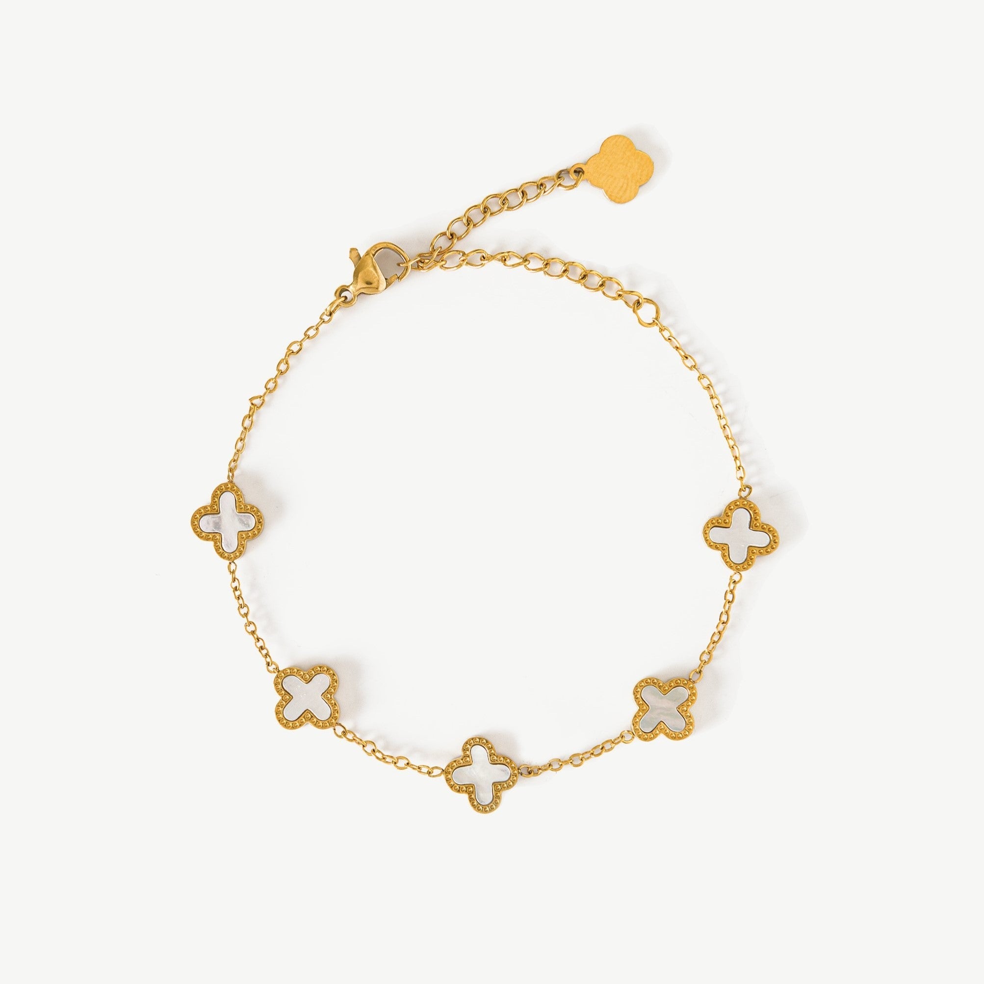 White Clover Bracelet - EzaVision - Bracelets - White Clover Bracelet