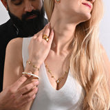 White Tiny Acheron Bangle - EzaVision - Bracelets - White Tiny Acheron Bangle - EzaVision