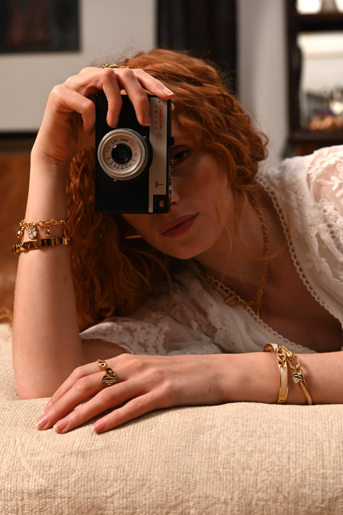 Gold you can live in. Waterproof, tarnish-free and always with you...