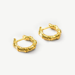 Bamboo Hoop Earrings - EzaVision - Earrings - Bamboo Hoop Earrings