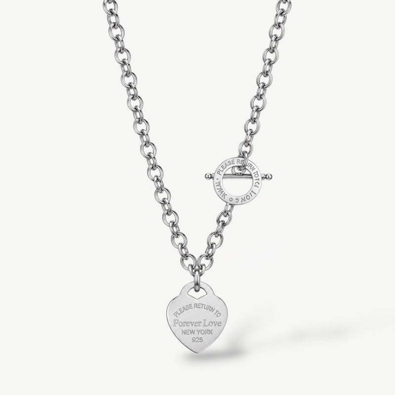 Chunky Silver Aphrodite Necklace - EzaVision - Necklace - Chunky Silver Aphrodite Necklace