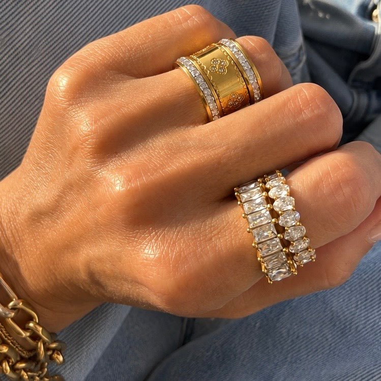 Clover Band Ring - EzaVision - Ring - Clover Band Ring