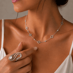 Silver Clover Necklace - EzaVision - Necklace - Silver Clover Necklace