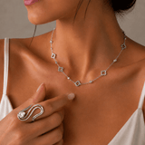 Silver Clover Necklace - EzaVision - Necklace - Silver Clover Necklace