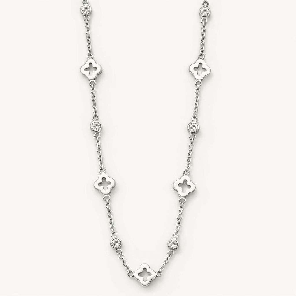 Silver Clover Necklace - EzaVision - Necklace - Silver Clover Necklace