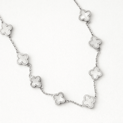Silver Clover Necklace - EzaVision - Necklace - Silver Clover Necklace