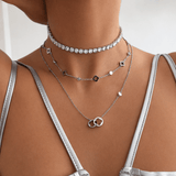 Silver Clover Necklace - EzaVision - Necklace - Silver Clover Necklace