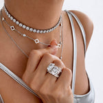 Silver Clover Necklace - EzaVision - Necklace - Silver Clover Necklace