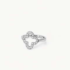 Silver Clover Ring - EzaVision - Ring - Silver Clover Ring