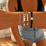 Silver Tiny Gaia Bangle - EzaVision - Bracelets - Silver Tiny Gaia Bangle