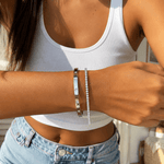 Silver Tiny Gaia Bangle - EzaVision - Bracelets - Silver Tiny Gaia Bangle