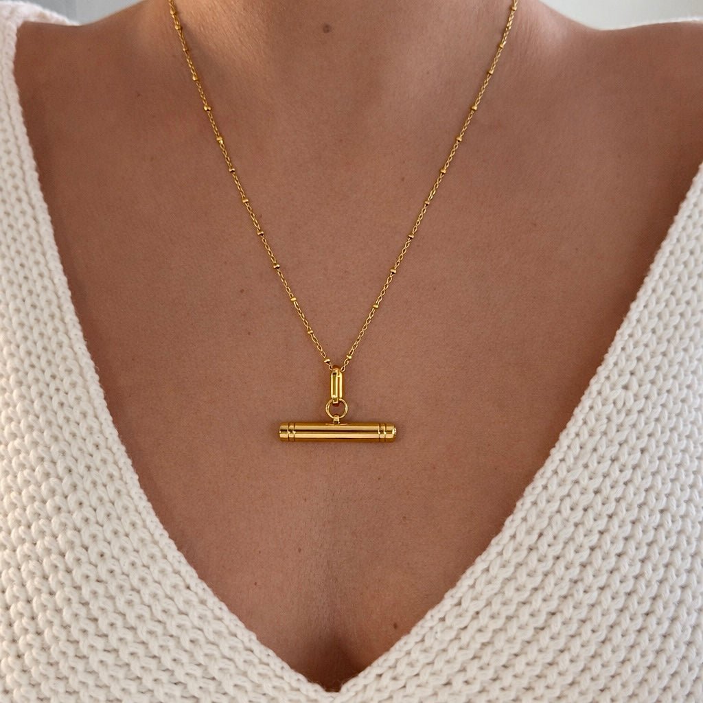 T - bar Necklace - EzaVision - Necklace - T - bar Necklace