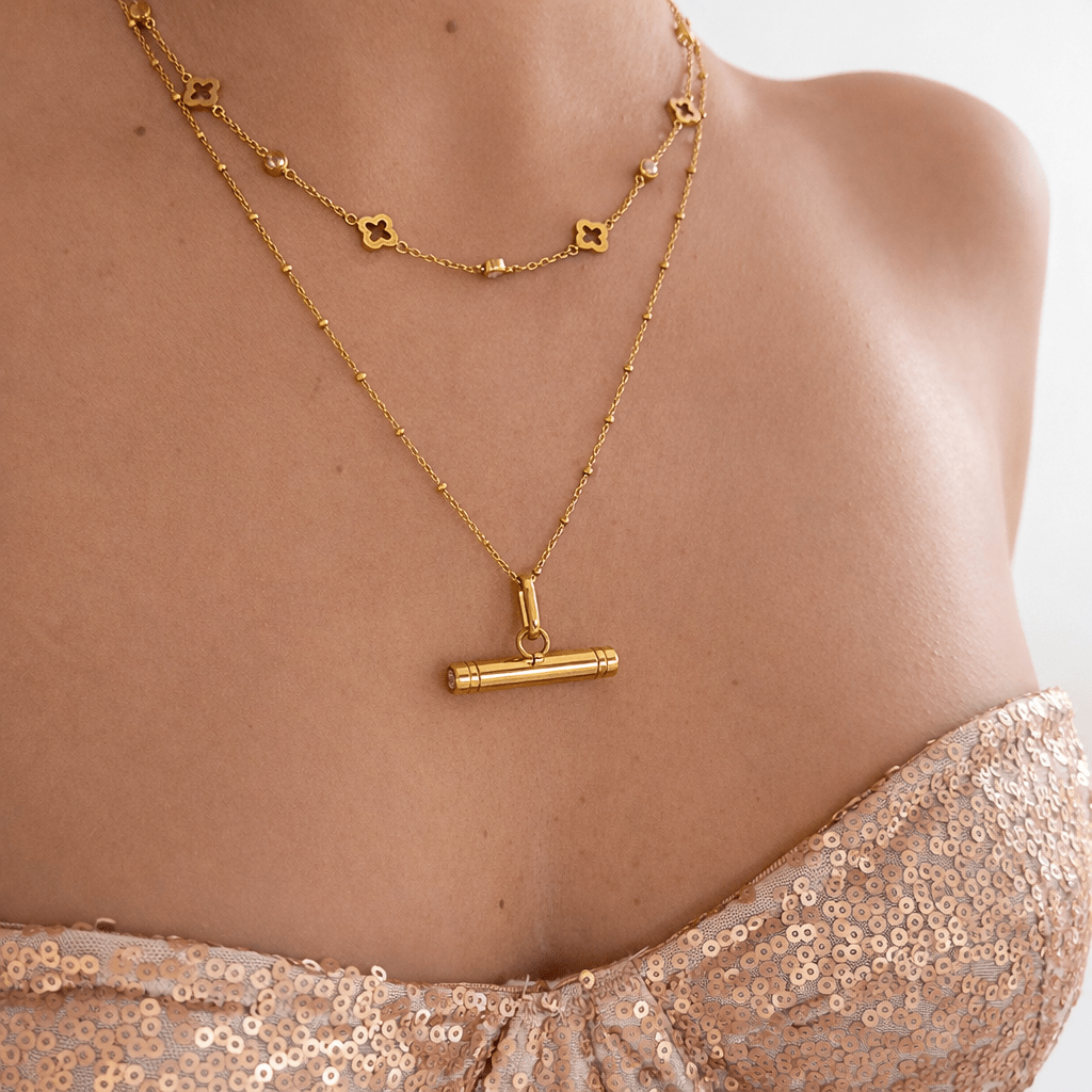 T - bar Necklace - EzaVision - Necklace - T - bar Necklace