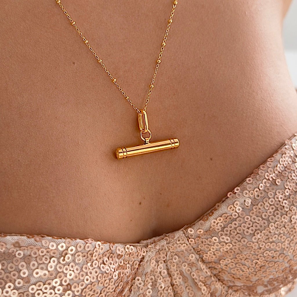 T - bar Necklace - EzaVision - Necklace - T - bar Necklace
