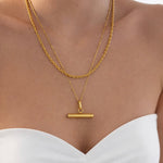 T - bar Necklace - EzaVision - Necklace - T - bar Necklace