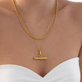 T - bar Necklace - EzaVision - Necklace - T - bar Necklace