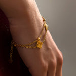 Gold Clover Bracelet - EzaVision - Bracelets - Gold Clover Bracelet