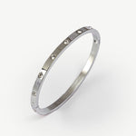 Silver Tiny Gaia Bangle - EzaVision - Bracelets - Silver Tiny Gaia Bangle