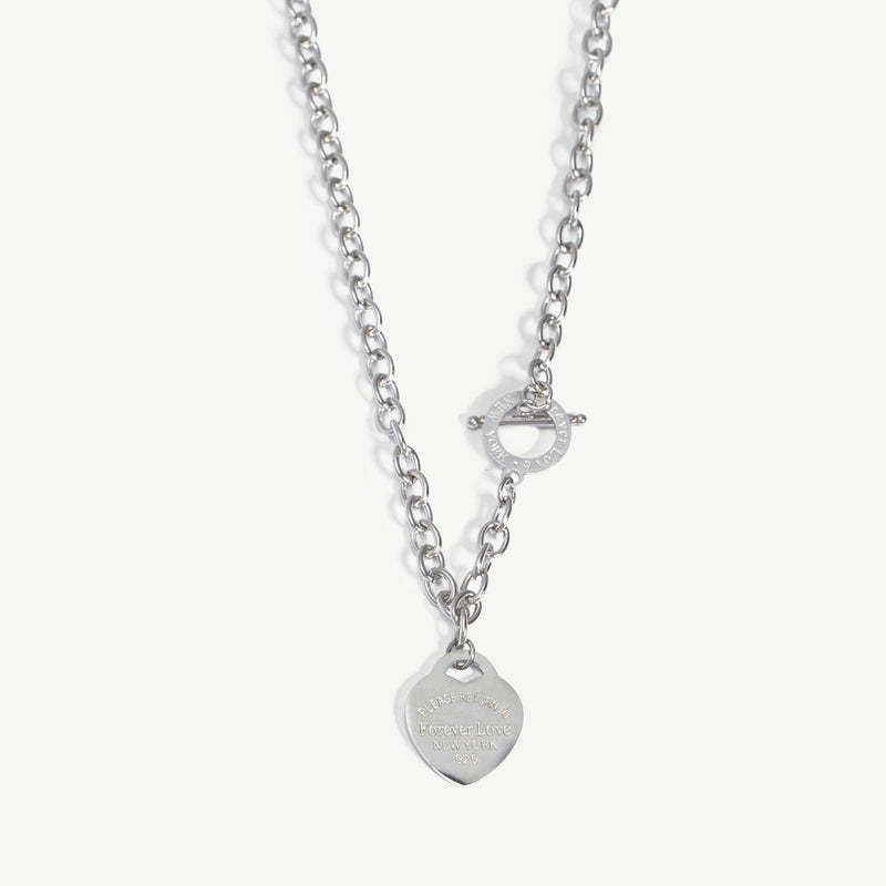 Chunky Silver Aphrodite Necklace - EzaVision - Necklace - Chunky Silver Aphrodite Necklace - EzaVision