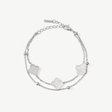 Silver Clover Bracelet - EzaVision - Bracelets - Silver Clover Bracelet - EzaVision