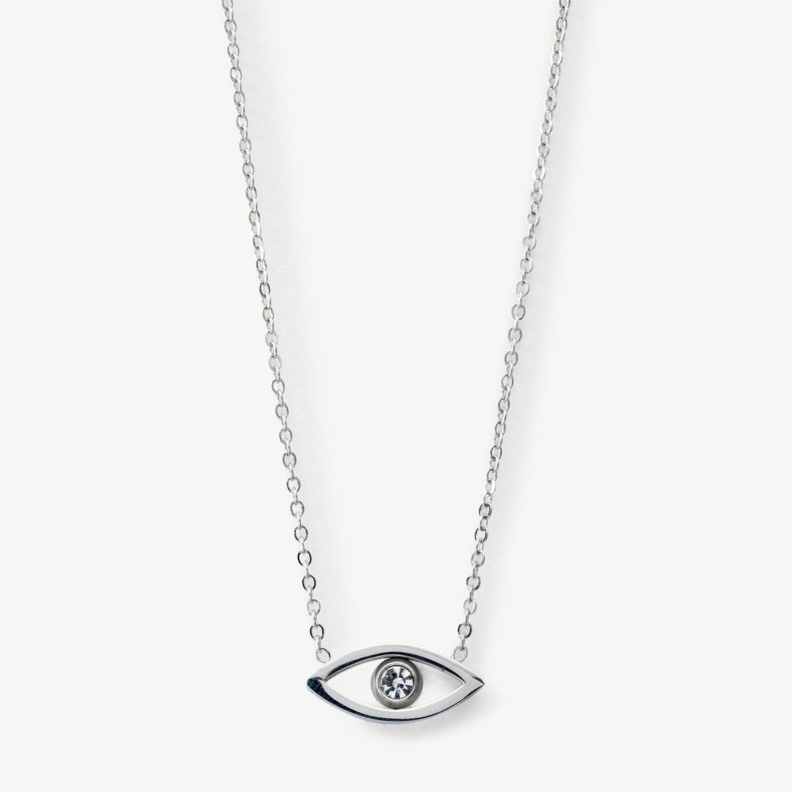 Silver Evil Eye Necklace - EzaVision - Silver Evil Eye Necklace - EzaVision